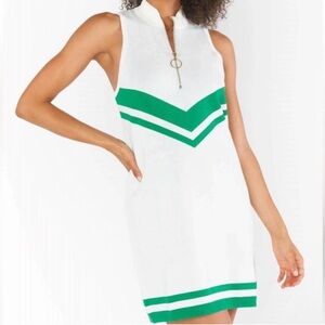 Show Me Your Mumu Zoe Zip Dress Green Stripe Knit REVOLVE $148